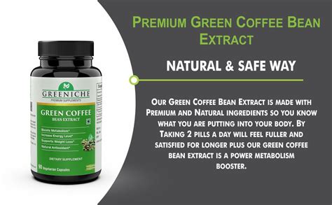 Greeniche Green Coffee Bean Extract 800 mg for Weight Loss - 90 Veg ...