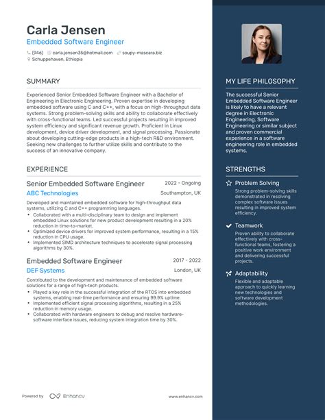 3 Embedded Software Engineer Resume Examples & How-To Guide for 2024
