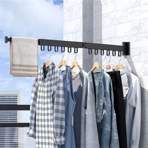 Buy NPPLUS Clothes Drying Rack, Laundry Drying Rack Wall Mount, Metal ...