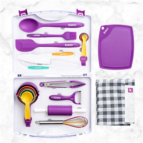 Buy KIDSTIR Kids Cooking Sets Kids Baking Set 34 Piece Real Cooking Set ...
