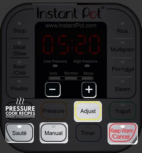 Image result for Instant Pot Buttons