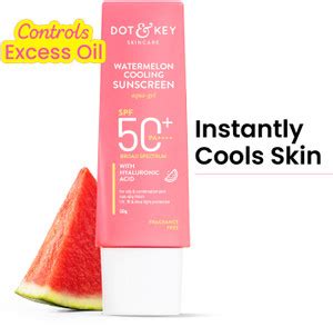 Dot & Key Sunscreen - SPF 50 PA++++ Watermelon Hyaluronic Cooling ,for ...