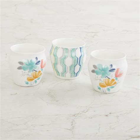Buy Mandarin Quite Nature Bone China Kulhad - 240ml - Set of 3 from ...