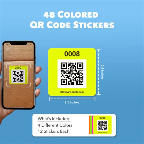 Buy QR Smart Labels NEON - Scannable Labels for Storage and ...