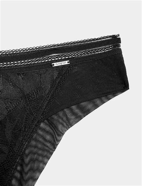 Buy Valencia Lace Brazilian Knickers at Marks & Spencer