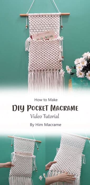 Image result for Tutorial Macrame Pocket Wall