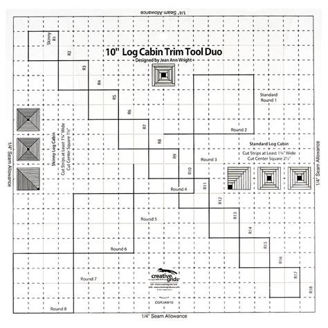 Creative Grid 10 Log Cabin Tutorial 的图像结果