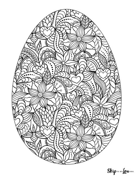 Easter egg coloring pages – Artofit