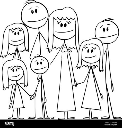 Stick Figure Family Of Five