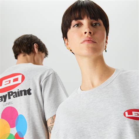Leo Lunatic Spray Paint Unisex Gri T-Shirt KADIN T-shirt & Polo | SuperStep