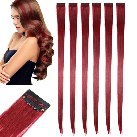 Rapidsflow® Colored Hair Streak/Hair Extensions For Women And Girls ...