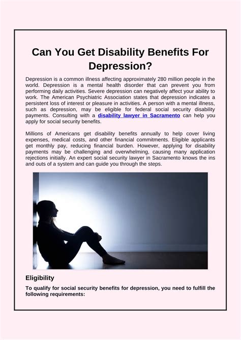 PPT - Can You Get Disability Benefits For Depression? PowerPoint ...