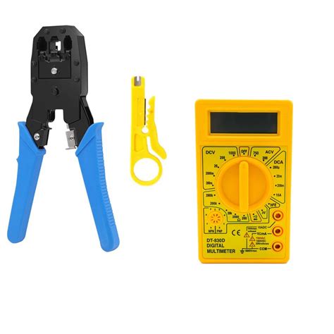CRAFTS HAVELI Networking Tool Kit Combo Crimping Tool & Multimeter ...