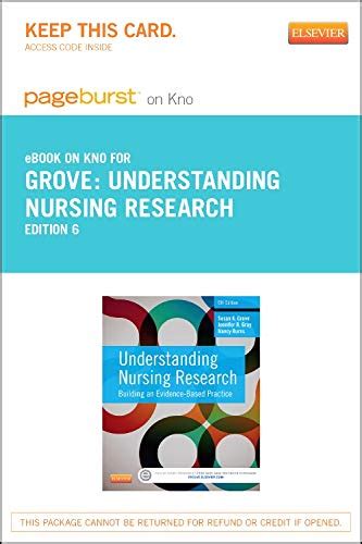 Buy Understanding Nursing Research Pageburst E-book on Kno Retail ...