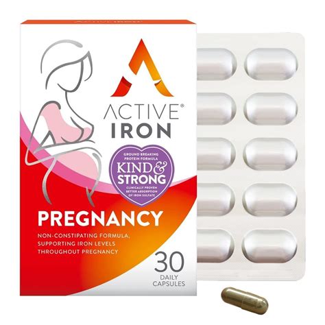 Active Iron Pregnancy & Breastfeeding | 30 Iron Capsules | Iron ...
