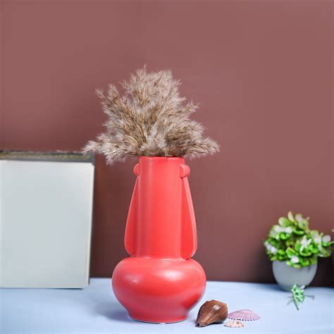 VON CASA Ceramic Red Vase - Market99 – MARKET99