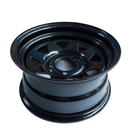 14 Inch 900kg Load Capacity 14X5.5 PCD 5X112 Black Steel Trailer Rim ...