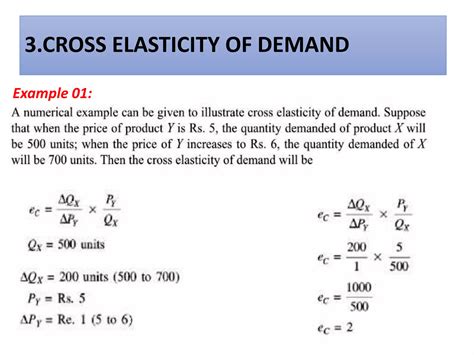 Lec 17 Cross Price Elasticity of Demand | PPTX