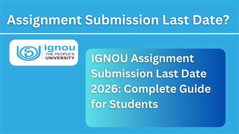 Image result for IGNOU Assignment Date