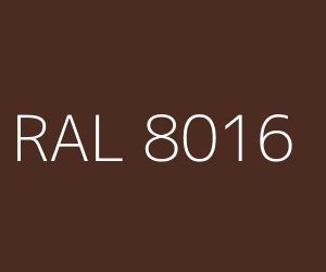 Colour RAL 8016 / Mahogany brown (Brown shades) | RAL colour chart UK