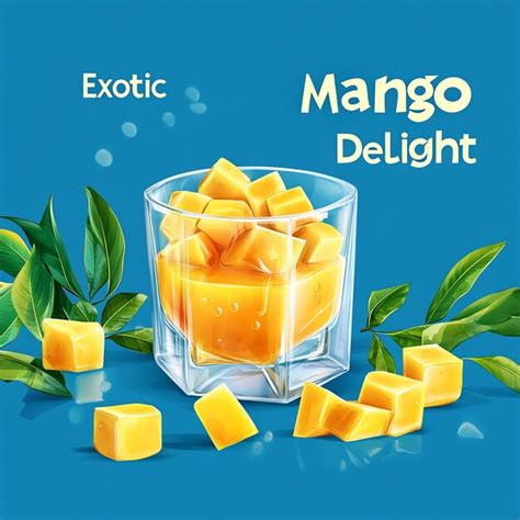 Mango juice promotion template | Premium AI-generated image