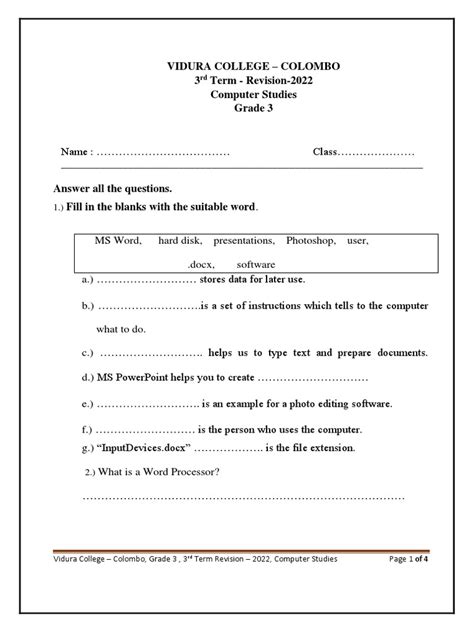 Image result for Computer Programming Form 3