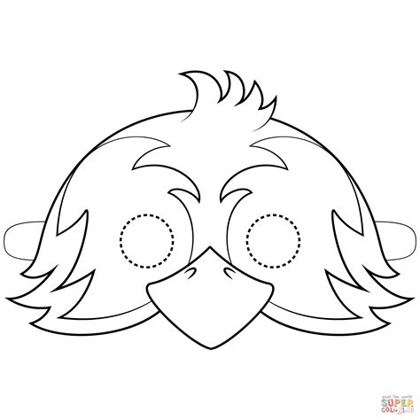 Raven Mask Template Printable Bird Masks Templates