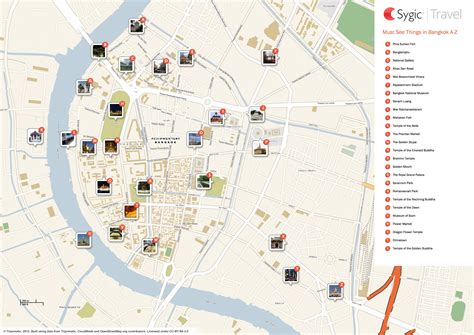 Map of Bangkok Attractions | Tripomatic