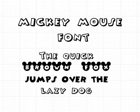 Free Font Mickey Mouse Ad Download 100s Of Fonts, Graphic Assets, Icons ...
