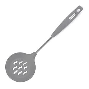 FS COOL 38 CM Kitchen Ladle Strainer Set of Large Slotted Spoon with ...