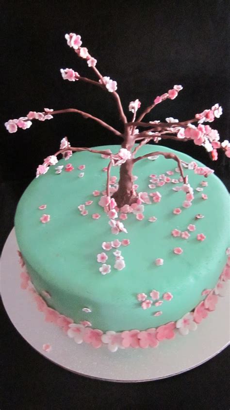 Cherry Blossom Cake Tutorial 的图像结果
