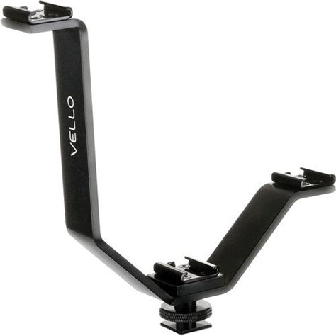 Vello CB-4850 V-Bar Triple Shoe Bracket for Video Lights, Microphones ...
