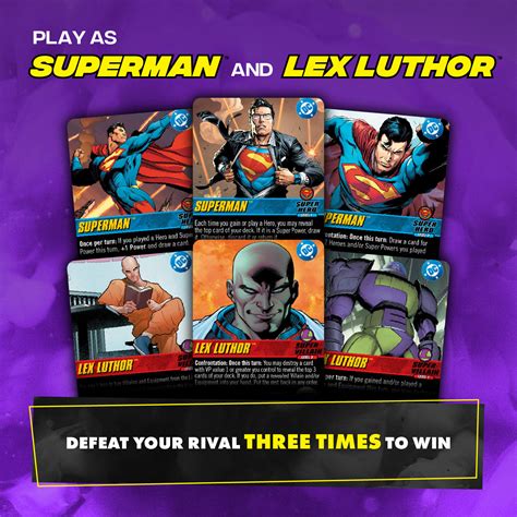 DC Comics Deck-Building Game: Rivals - Superman VS Lex Luthor (Stand ...