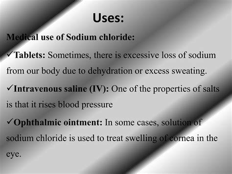 Presentation on sodium salt & potassium salt | PPTX