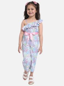 NautiNati Floral Print Girls Jumpsuit - Buy NautiNati Floral Print ...