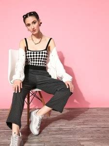 PLUSS Solid Women Black Track Pants - Buy PLUSS Solid Women Black Track ...