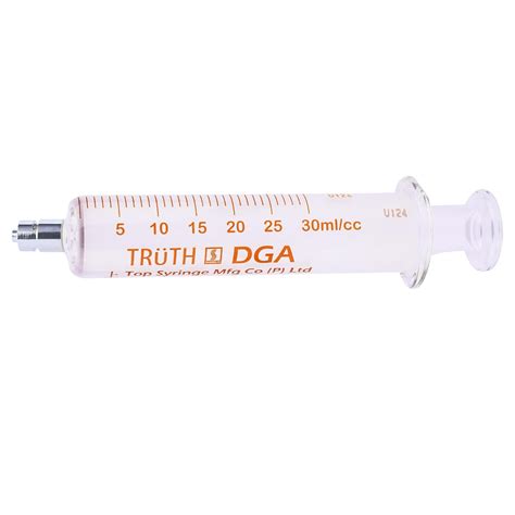 30ml Truth DGA Glass Syringes For Transformer Oil Sampling (Pack of 1 ...