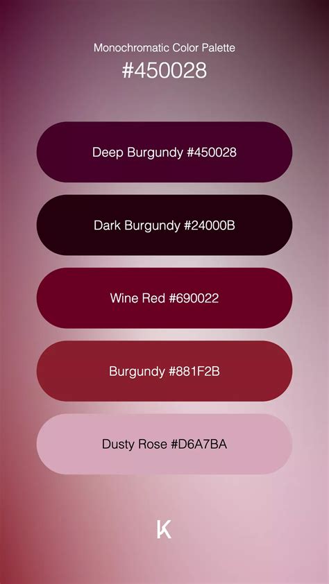 #450028 · Color Palette | Maroon color palette, Hex color palette, Red ...