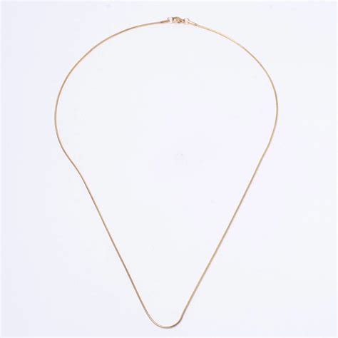 Round Snake Gold Chain | Salty – Salty Accessories