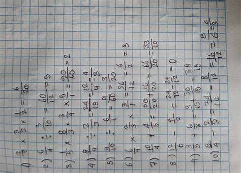 ejercicioResolver:1) 2/5 × 3/2 × 1/2=2) 6/4 ÷ 3/10=3) 1/5 × 8/3 × 3/4 × ...