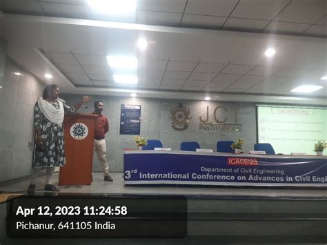 The Department of Civil Engineering organized the 3rd INTERNATIONAL ...