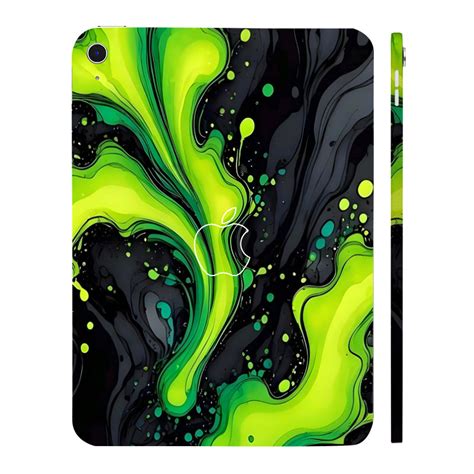 Apple iPad 11th Gen 2025 Electric Lime Ripple Tablet Skins