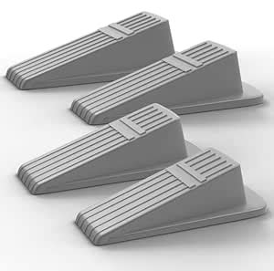 Carvy Fox Rubber Door Stoppers Wedge, 4 Pcs, 1.1x 1.2X 4.7 - Heavy Duty ...