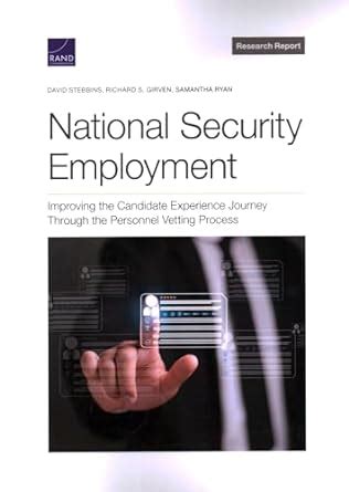 Buy National Security Employment: Improving the Candidate Experience ...