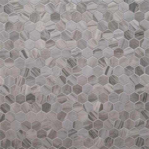 Buy Ader Botticino Hexagon 12 in. x 12 in. Matte Porcelain Mesh-Mounted ...