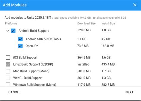 Image result for Unity No Android Module Loaded