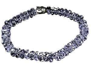 Buy FOREVER Gems Natural White Crystal Sphatik Bracelet A1 Quality ...