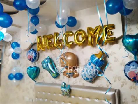 Baby Boy Welcome Decoration at Home in Bangalore – Surprise Decoration