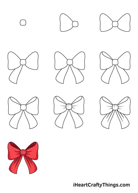 How to Draw Bows for Kids - Step by Step Drawing Instructions