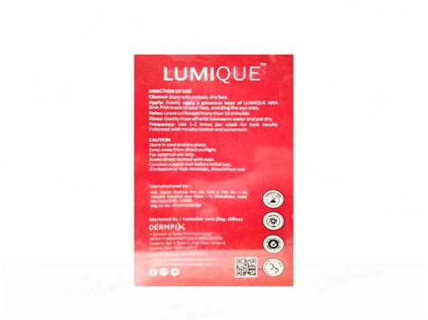 Buy Lumique Illuminating Instant Glow Deep Exfoliation Face Mask Online ...